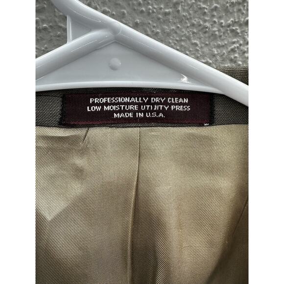 Evan Picone for The Bon-Ton Mens Blazer Size Unknown Brown Pure Wool Altered - Picture 6 of 12